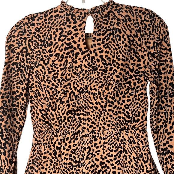 GB Girls Brown Black print Long Sleeve Dress Girls - Picture 11 of 17